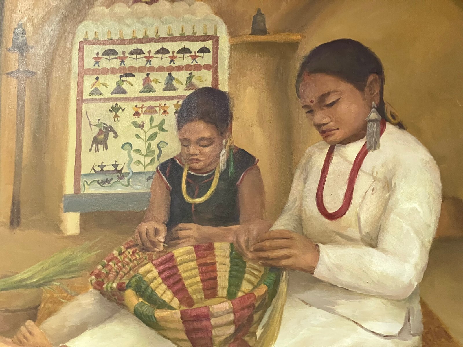 Tharu Weaver — Traditional Craft Painting