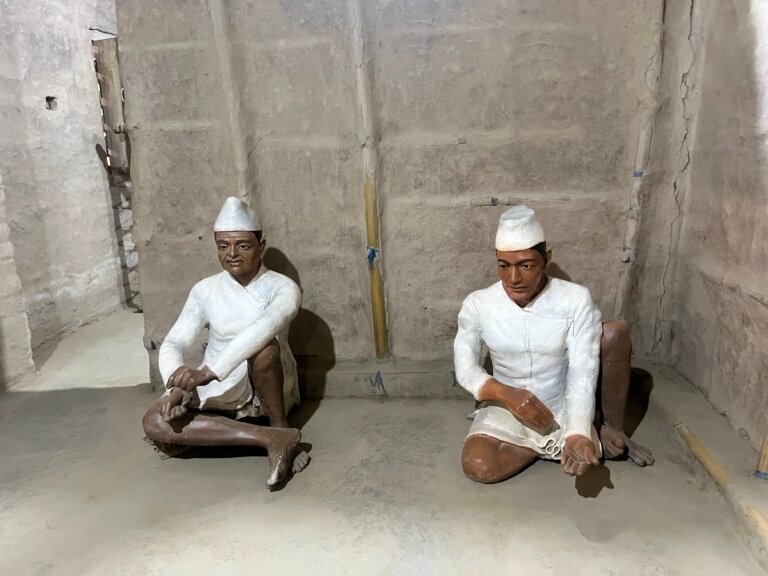 Tharu Spiritual Practice — Men in Ritual Posture